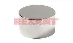 Rexant 72-3043 Магнит неодимовый диск 60х30мм сцепление 160 Кг
