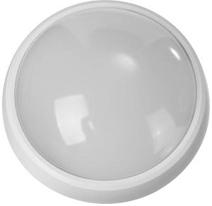 Светильник STAYER "PROFI" PROLight светодиодный, влагозащищенный IP65, пластиковый корпус, PC, влагозащищенный, круг, белый, 4000К, 12(100Вт) 57362-100-W