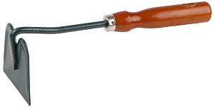 GRINDA 250 мм, углеродистая сталь, прямое лезвие, деревянная ручка, садовая мотыжка (8-421231)