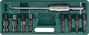 AE310082 Съемник подшипников с цанговыми захватами за внутреннюю обойму и обратным молотком в наборе, диапазон захватов 8-30 мм JONNESWAY