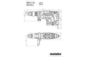 MHEV 11 BL Отбойный молоток Metabo (600770620)