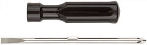 Отвертка переставная, CrV сталь, черная пластиковая ручка 6х70 мм PH2/SL6 FIT